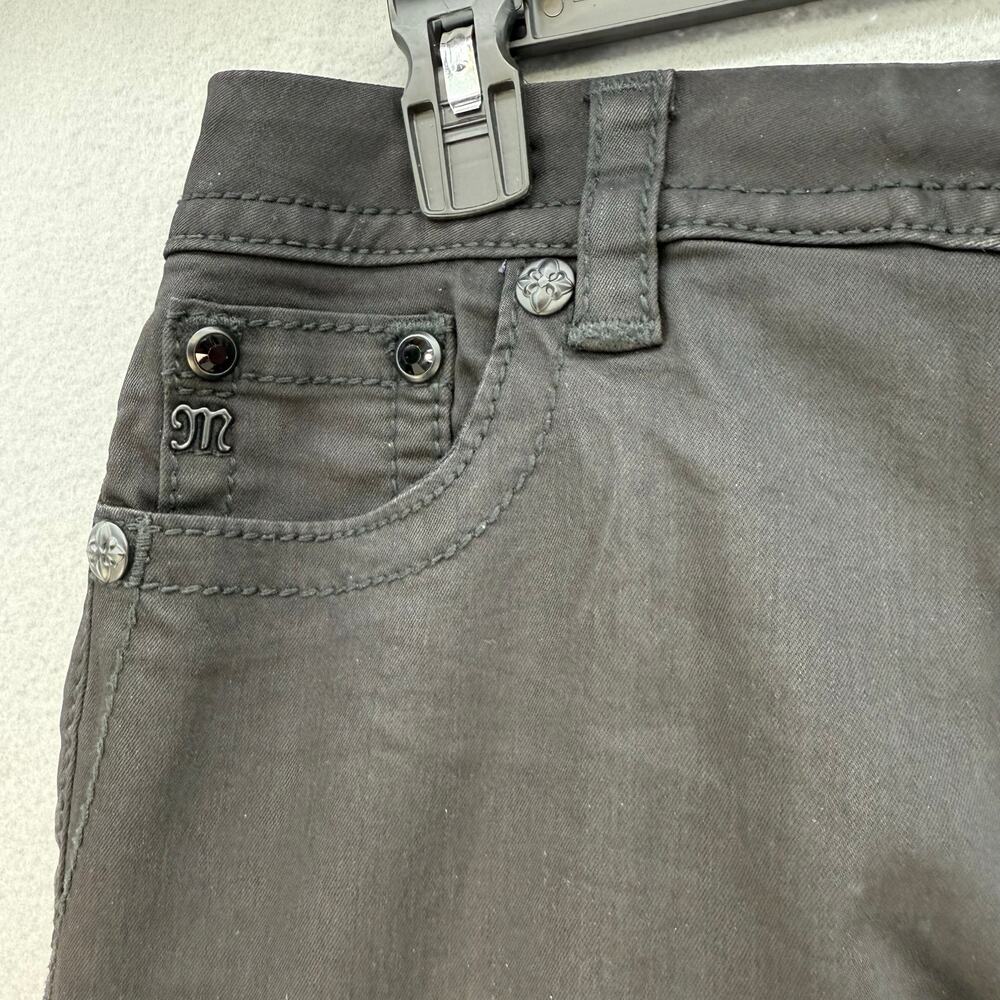 Miss Me Women’s Jeans Size 27x31 (4) Black Skinny Embellished Preppy Grunge - Picture 5 of 14